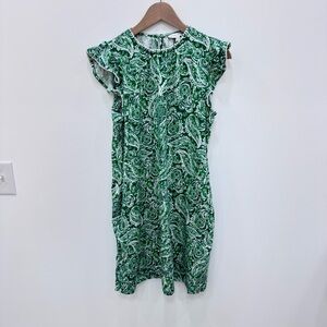 Crown & Ivy Tunic Shift Dress - Whimsy Paisley
 Print Masters Green Sz Medium
